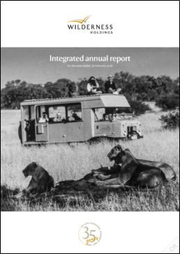 Wilderness Holdings Limited - Integrated Annual Report 2018 - 35 years of life-changing journeys