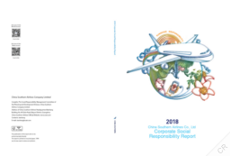 China Southern Airlines Company Limited - 2018 Corporate Social Responsibility Report