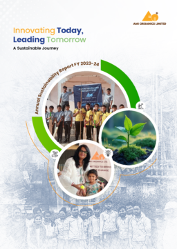 Ami Organics Ltd - Annual Sustainability Report FY 2023-24. Innovating Today, Leading Tomorrow. A Sustainable Journey