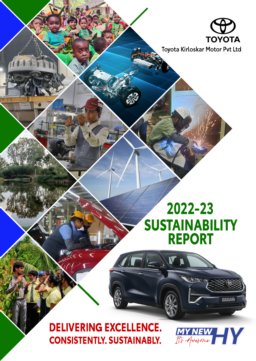 Toyota Kirloskar Motor Pvt Ltd - Sustainability Report 2022-23. Driving Excellence. Consistently. Sustainably