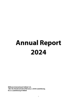 Millicom International Cellular SA - Annual Report 2024