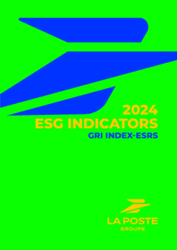 La Poste SA - 2024 ESG Indicators GRI Index - ESRS