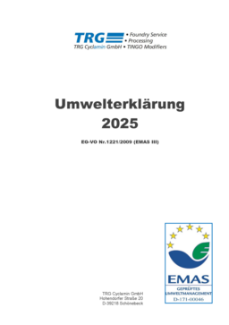 TRG Cyclamin GmbH - Umwelterklärung 2025