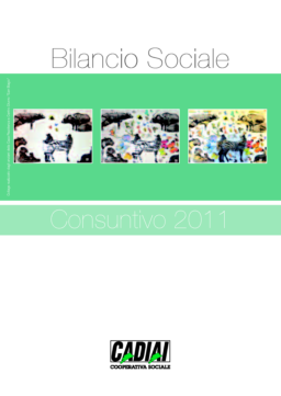 Cadiai Cooperativa Sociale - Bilancio Sociale consuntivo 2011