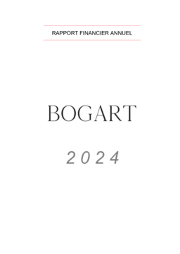 Jacques Bogart SA - Rapport Financier Annuel 2024
