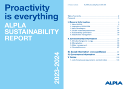 ALPLA Werke - Alwin Lehner GmbH & Co KG - ALPLA Sustainability Report 2023-2024. Proactivity is everything