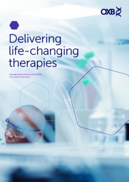 Oxford BioMedica plc - Annual Report and Accounts 2024. Delivering life-changing therapies