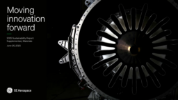 GE Aerospace - 2025 Sustainability Report: Supplementary Materials. Moving innovation forward