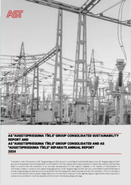 Augstsprieguma tīkls AS - Group Consolidated Sustainability Report and Group Consolidated and Separate Annual Report 2024