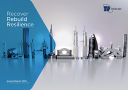 Trifast plc - Annual Report for the year ended 31 March 2025. Recover Rebuild Resilience