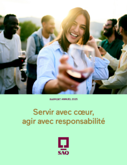 Société des alcools du Québec - Rapport annuel 2025. Servir avec cœur, agir avec responsabilité