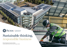 Picton Property Income Limited - Sustainability Data Performance Report 2025. Sustainable thinking, responsible business