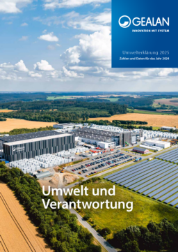 GEALAN Fenster-Systeme GmbH - Umwelterklärung 2025. Zahlen und Daten für das Jahr 2024