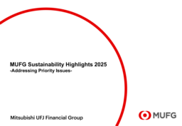 Mitsubishi UFJ Financial Group Inc - MUFG Sustainability Highlights 2025. Addressing Priority Issues