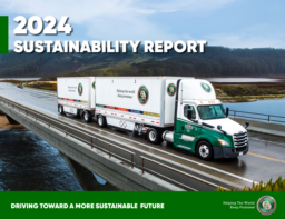 Old Dominion Freight Line Inc - 2024 Sustainability Report.  Driving toward a More Sustainable Future