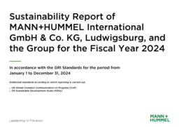 MANN+HUMMEL GmbH - Sustainability Report for the Fiscal Year 2024
