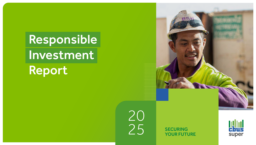 Construction and Building Unions Superannuation Fund - Responsible Investment Report 2025. Securing Your Future
