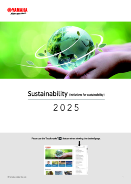 Yamaha Motor Co Ltd - Sustainability (Initiatives for Sustainability) 2025