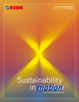 Exide Industries Limited - Integrated Annual Report 2024-25. Sustainability in Motion. Driving Energy Solutions
