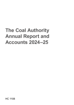 The Coal Authority - Annual Report and Accounts 2024-25