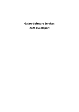 Galaxy Software Services Corporation - 2024 ESG Report