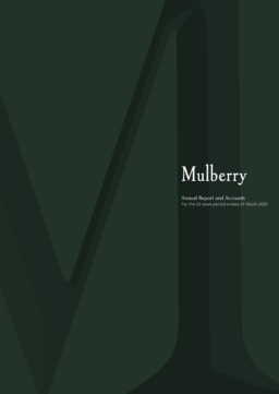 Mulberry Group plc - Annual Report and Accounts for the 52 week period ended 29 March 2025
