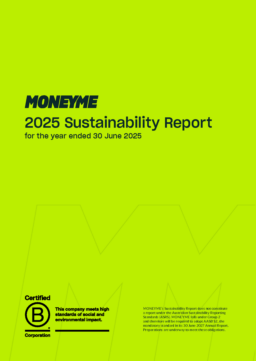 MoneyMe Limited - 2025 Sustainability Report for the year ended 30 June 2025
