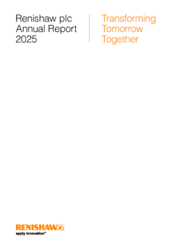 Renishaw plc - Annual Report 2025. Transforming Tomorrow Together