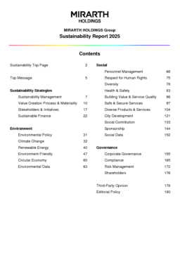 MIRARTH HOLDINGS Inc - Sustainability Report 2025