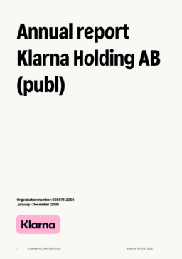 Klarna Holding AB - Annual Report 2025