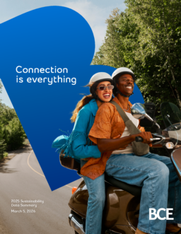 BCE Inc - 2025 Sustainability Data Summary. Connection is everything