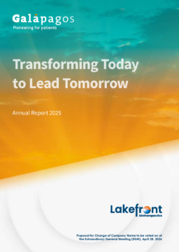 Galapagos NV - Annual Report 2025. Transforming Today to Lead Tomorrow