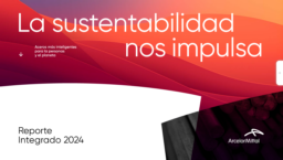 Acindar Industria Argentina de Aceros SA - Reporte Integrado 2024. La sustentabilidad nos impulsa