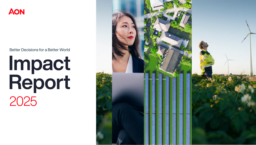Aon plc - Impact Report 2025. Better Decisions for a Better World