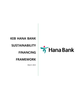 Hana Financial Group Inc - Sustainable Financing Framework March 2023