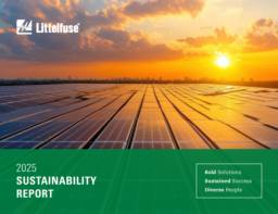 Littelfuse Inc - 2025 Sustainability Report. Bold Solutions. Sustained Success. Diverse People