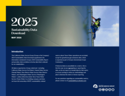 California Water Service Group - 2025 Sustainability Data Download