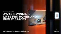 Aritco Lift AB - Sustainability Report 2025. Award-Winning Lifts for Homes and Public Spaces