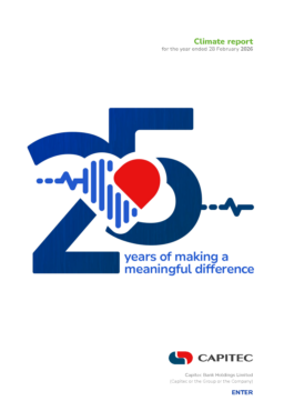 Capitec Bank Holdings Limited - Climate report for the year ended 28 February 2026. 25 years of making a meaningful difference