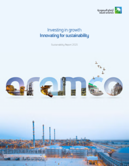 Saudi Arabian Oil Company - Sustainability Report 2025. Investing in growth. Innovating for Sustainability