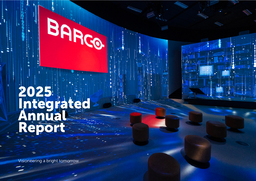 Barco NV - 2025 Integrated Annual Report. Visioneering a bright tomorrow