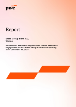 Erste Group Bank AG - Allocation Reporting As of 31 December 2025