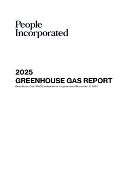 People Incorporated - 2025 Greenhouse Gas Report