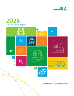Air Products and Chemicals Inc - Sustainability Report 2026. Generating a Cleaner Future
