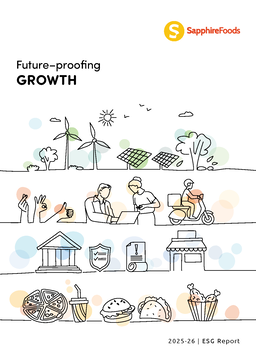 Sapphire Foods India Limited - ESG Report 2025-26. Future-proofing Growth