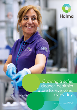 Halma plc - Annual Report and Accounts 2026. Growing a safer, cleaner, healthie future for everyone, every day