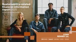 Lojas Renner SA - Sustainability-related financial information report 2025