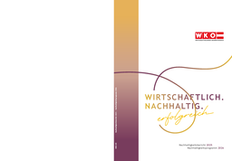 Wirtschaftskammer Oberösterreich - Nachhaltigkeitsbericht 2025 Nachhaltigkeitsprogramm 2026