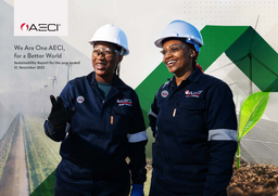 AECI Ltd - Sustainability Report for the year ended 31 December 2025. We Are One AECI, for a Better World