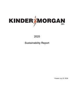 Kinder Morgan Inc - 2025 Sustainability Report